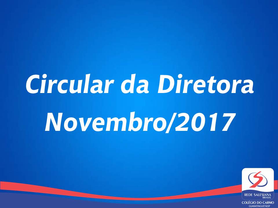 Circular da Diretora Nº 09/2017