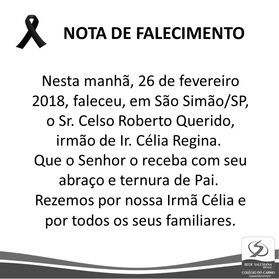 Nota de Falecimento