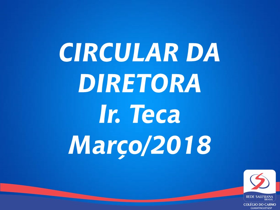 Circular da Diretora Março/2018