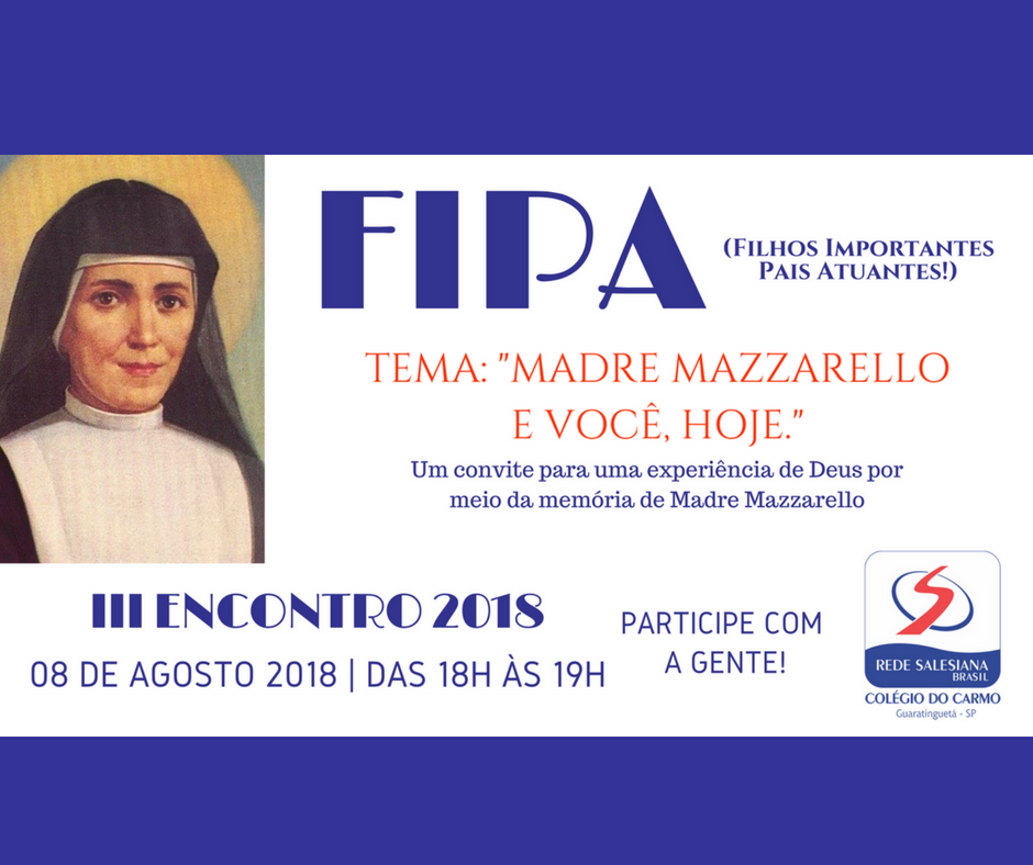 Vem aí: 3º Encontro Filhos importantes, Pais atuantes!