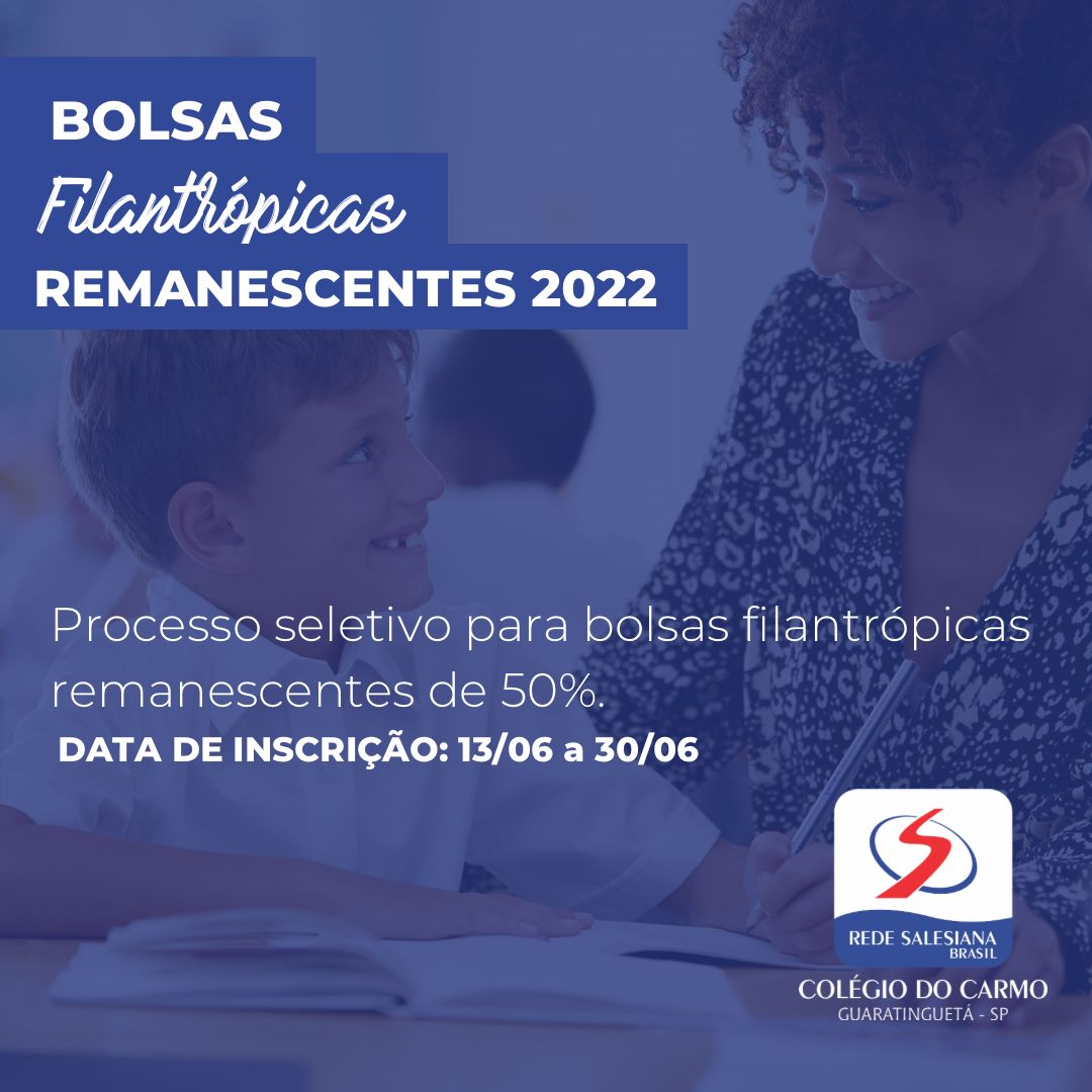 Imperdível: Bolsas filantrópicas de 50% - APROVEITE!