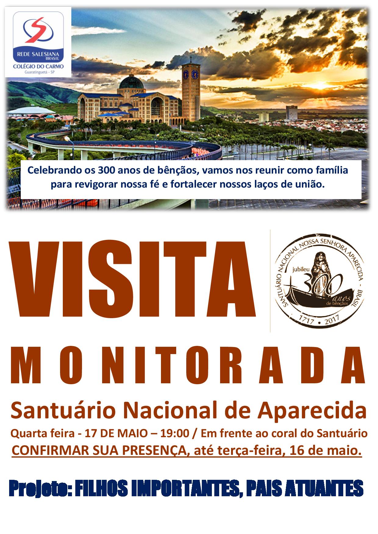 Projeto com pais/responsáveis proporciona visita monitorada ao Santuário Nacional
